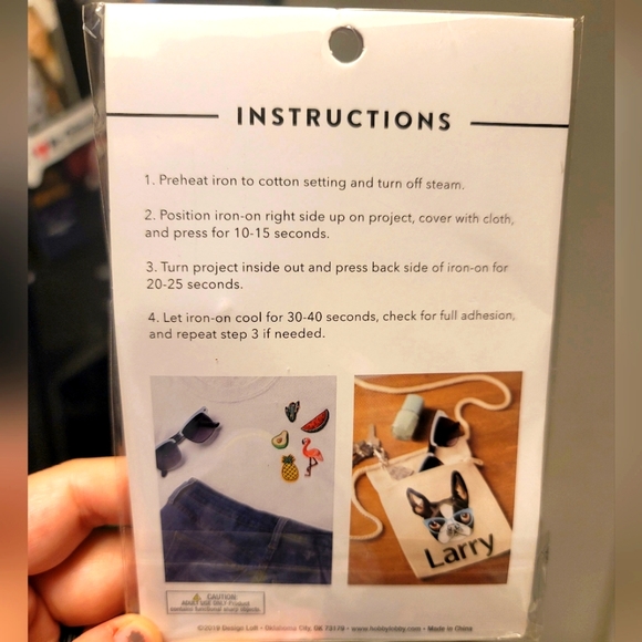 Design Loft Iron On & Pins - Picture 4 of 4